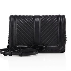 Rebecca Minkoff Small Love Chevron Crossbody